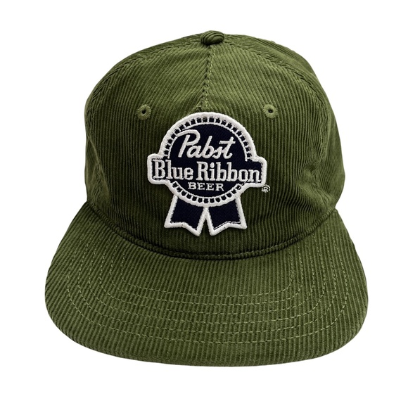 NWT Pabst Blue Ribbon Corduroy Snapback Hat - Picture 2 of 13